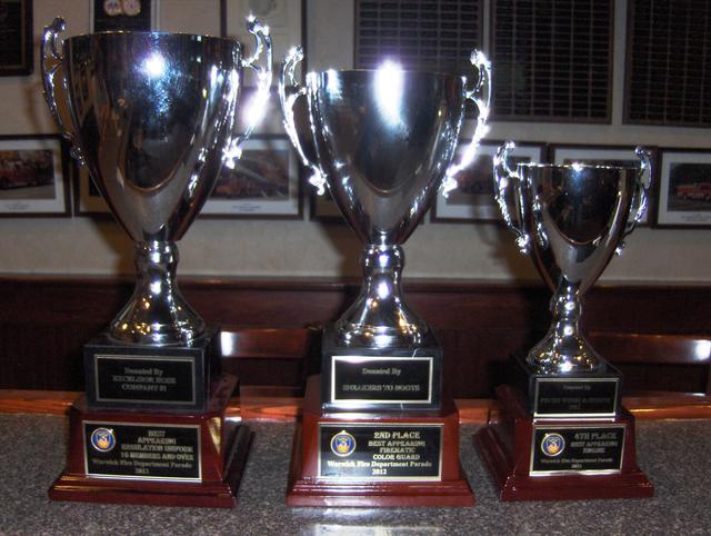 Nanuet Fire Department won three trophy's at the Warwick Parade on Saturday July 14th 2012. Marching, Color Guard and pumper.  Nice job.
Photo by Vincent P. Tuzzolino